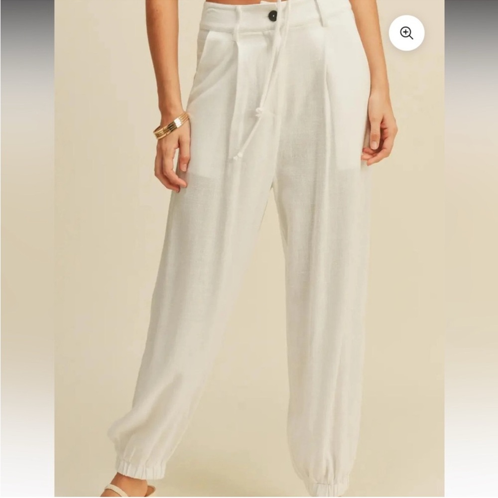 Elegant White Women's Pants